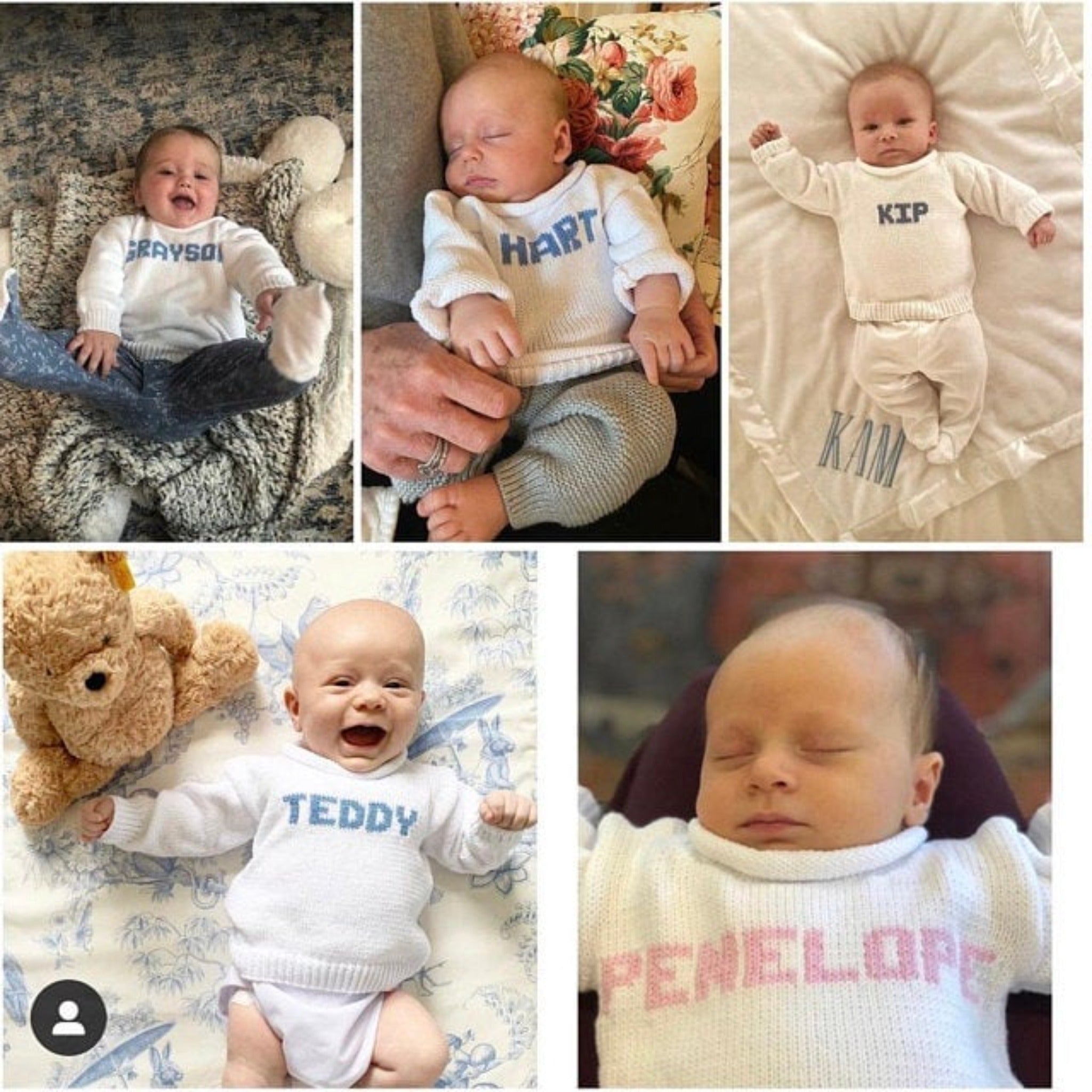 Custom Knit Pullover Name Sweater for Baby and Kids - Custom Knits for Baby