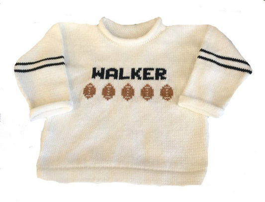 Personalized Football Sports Name Sweater