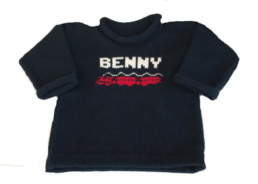Personalized Baby Train Pullover