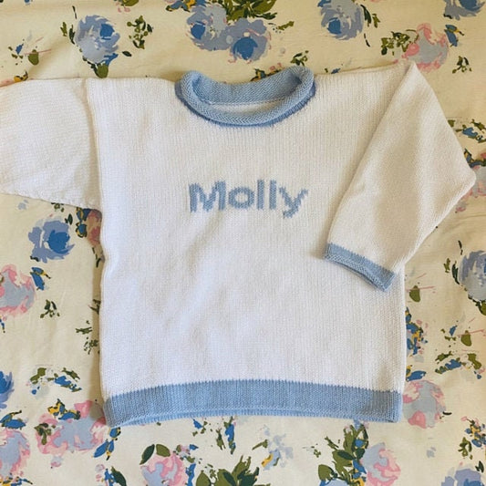 2 color name sweater