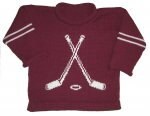 Custom Knit Hockey Varsity Sweater