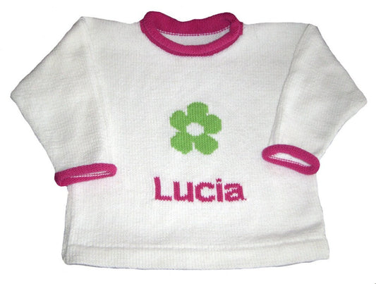 Personalized Daisy Sweater for Little Girls