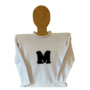 Letterman Initial Sweater for Adults - Custom Knits for Baby