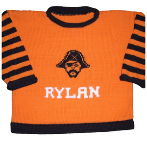 Personalized Pirate Halloween Sweater - Custom Knits for Baby