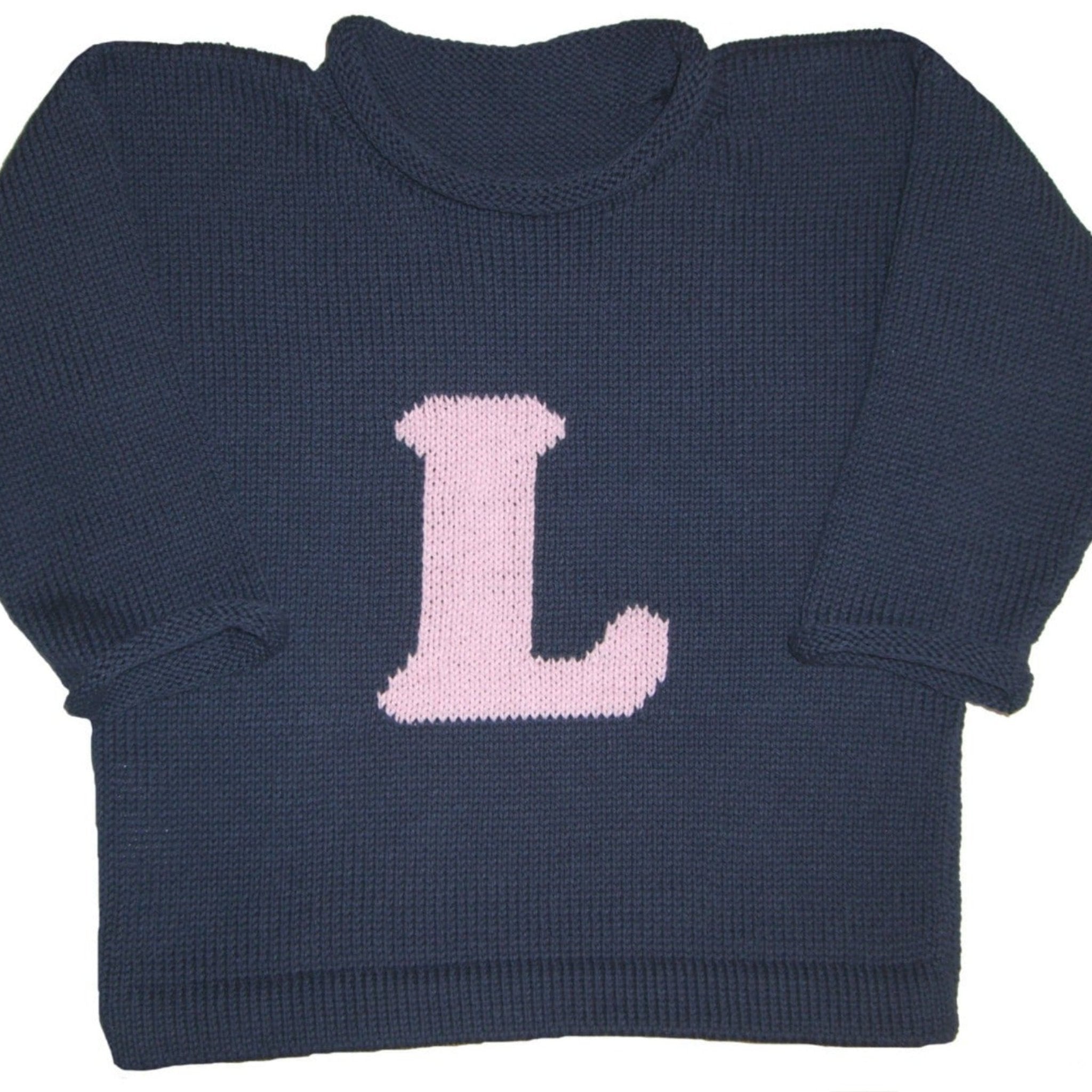 Letterman Initial Pullover - Custom Knits for Baby