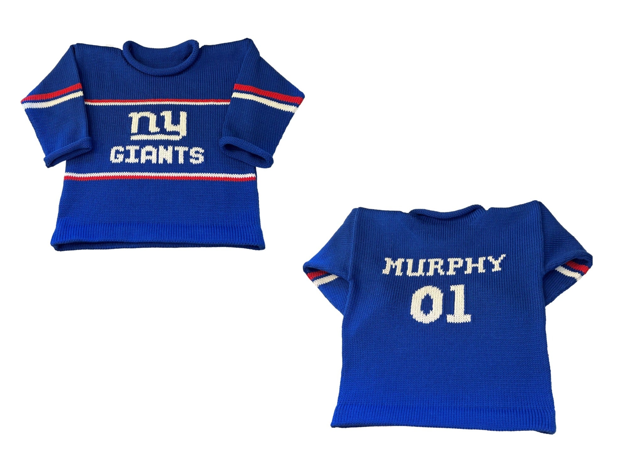 Personalized Team Spirit Sweaters - Custom Knits for Baby