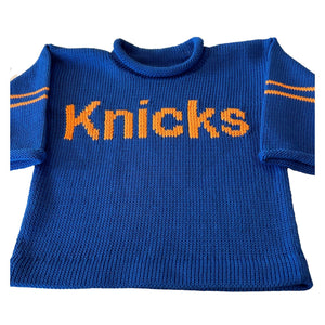 NY Knicks Custom Team Spirit Sweater - Custom Knits for Baby