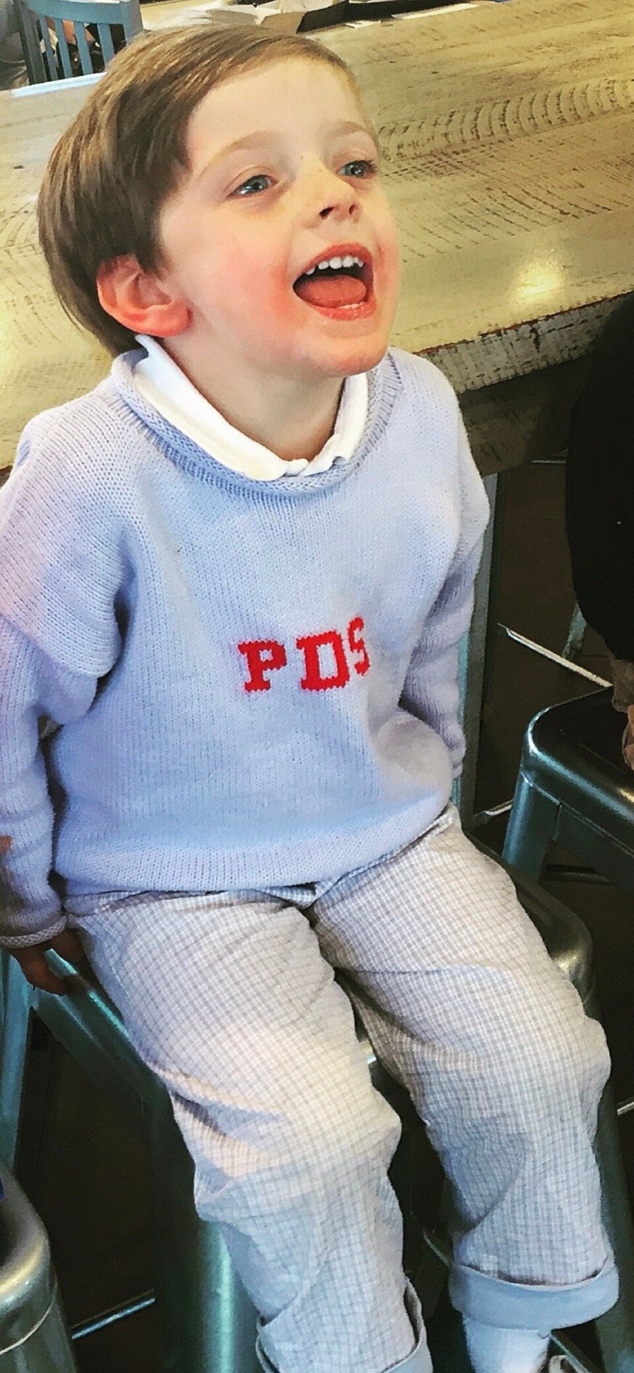 Personalized School Sweaters - Custom Knits for Baby