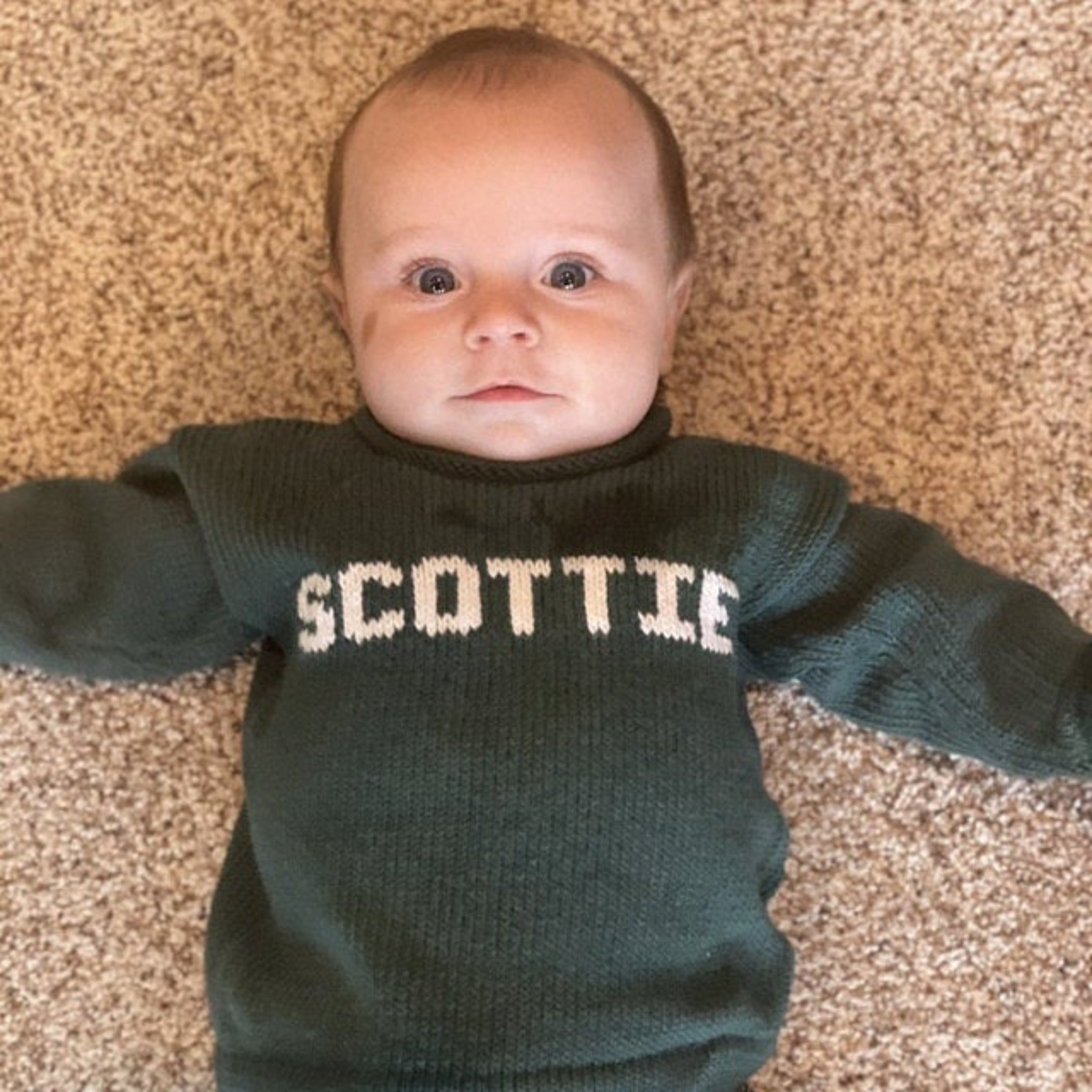 Custom Name Sweater for Infants and Children - Custom Knits for Baby