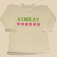 Personalized for Baby Girls - Custom Knits for Baby
