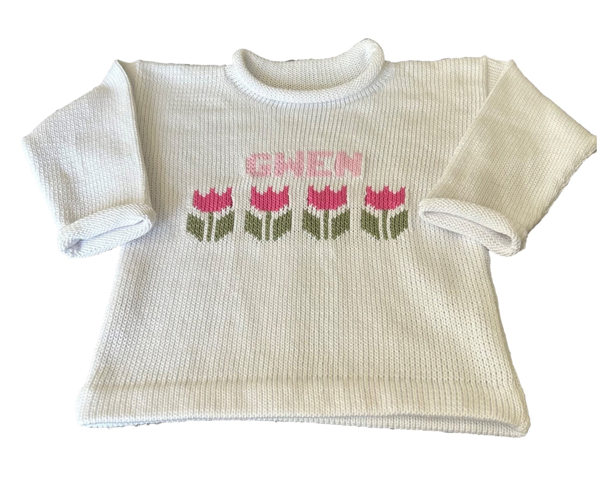 Lilla Mej Dayton's Infant's one newest piece sweater with snap bottom. Vintage Made in