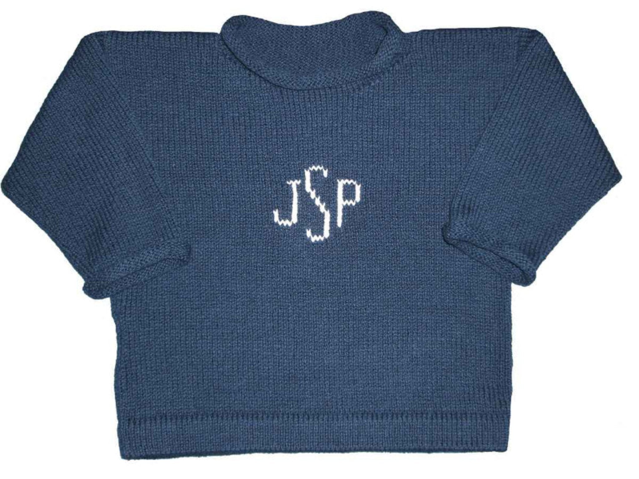 Monogrammed Pullover for Children - Custom Knits for Baby