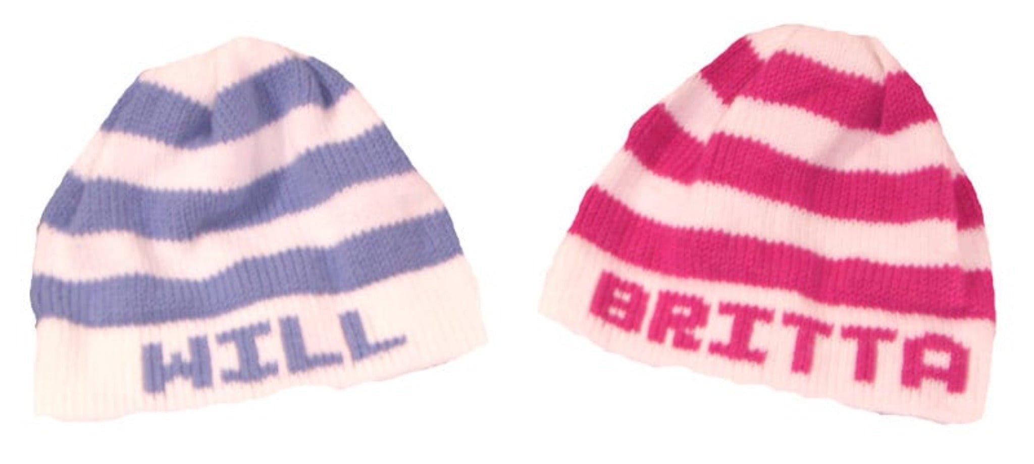 Bold Stripes Name Hat for Baby - Custom Knits for Baby