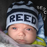 Bold Stripes Name Hat for Baby - Custom Knits for Baby