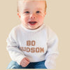 Classic Ribbed Name Pullover - Custom Knits for Baby