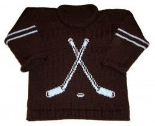 Custom Knit Hockey Varsity Sweater - Custom Knits for Baby