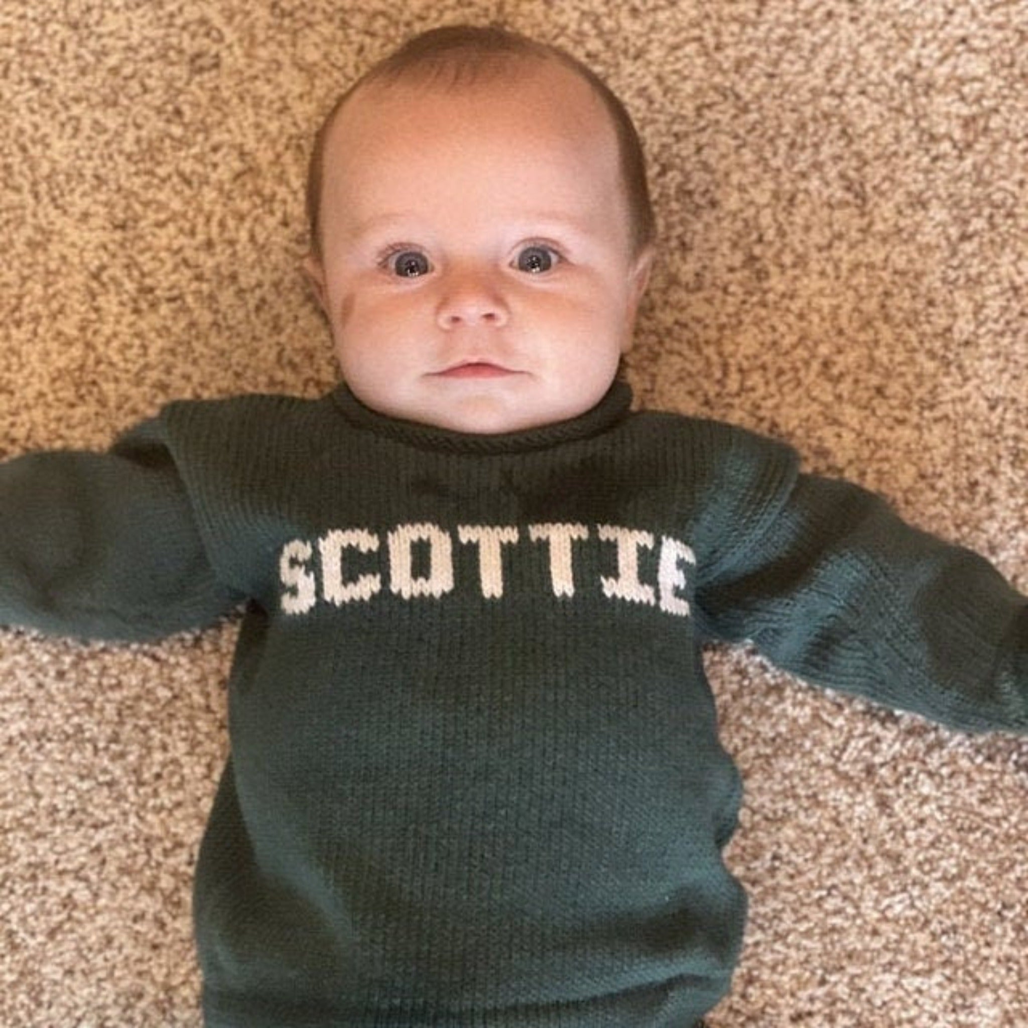 Custom Knit Pullover Name Sweater for Baby and Kids - Custom Knits for Baby