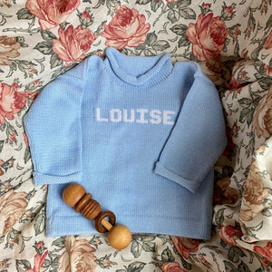 Custom Name Sweater for Infants and Children - Custom Knits for Baby