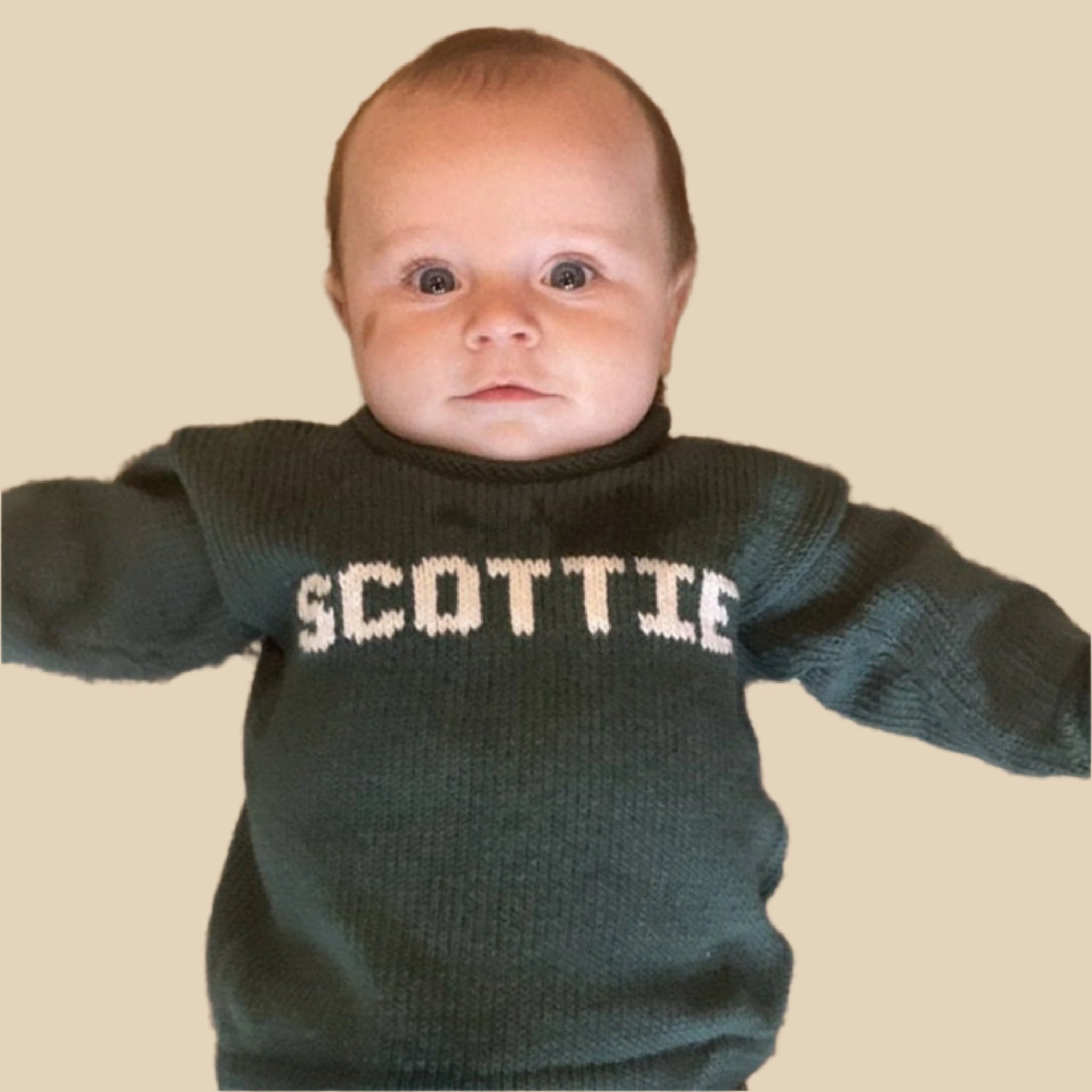 Custom Name Sweater for Infants and Children - Custom Knits for Baby