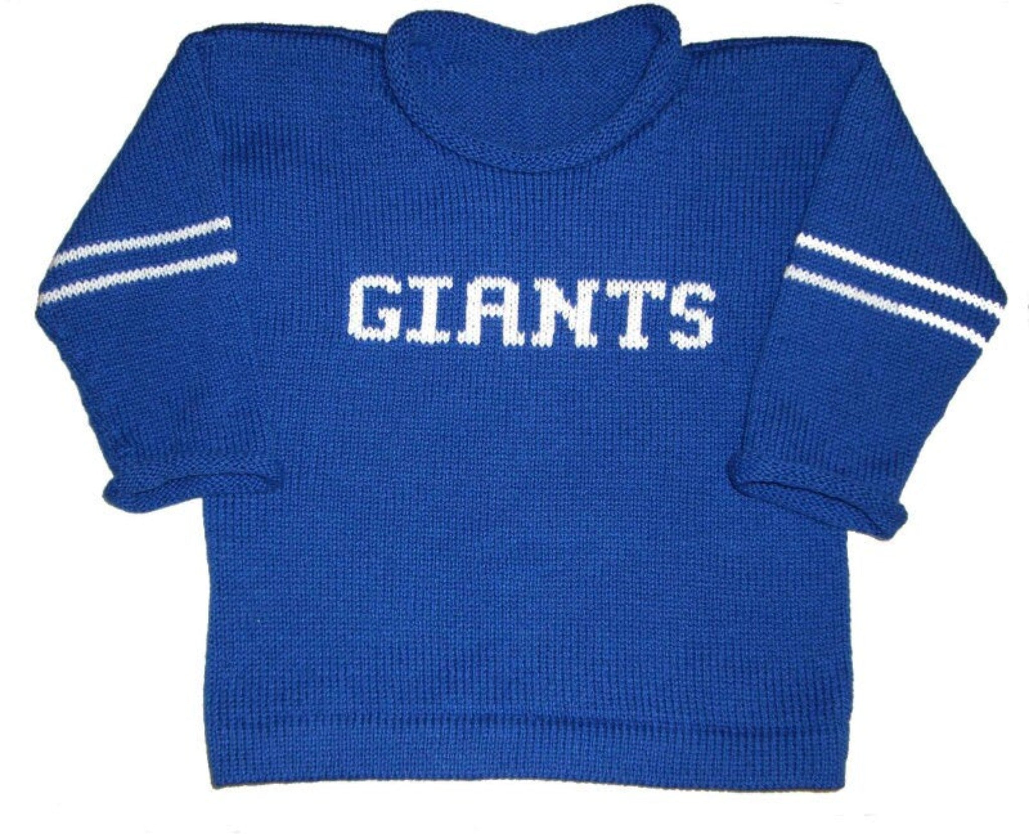 Custom NY Giants Team Spirit Sweater - Custom Knits for Baby