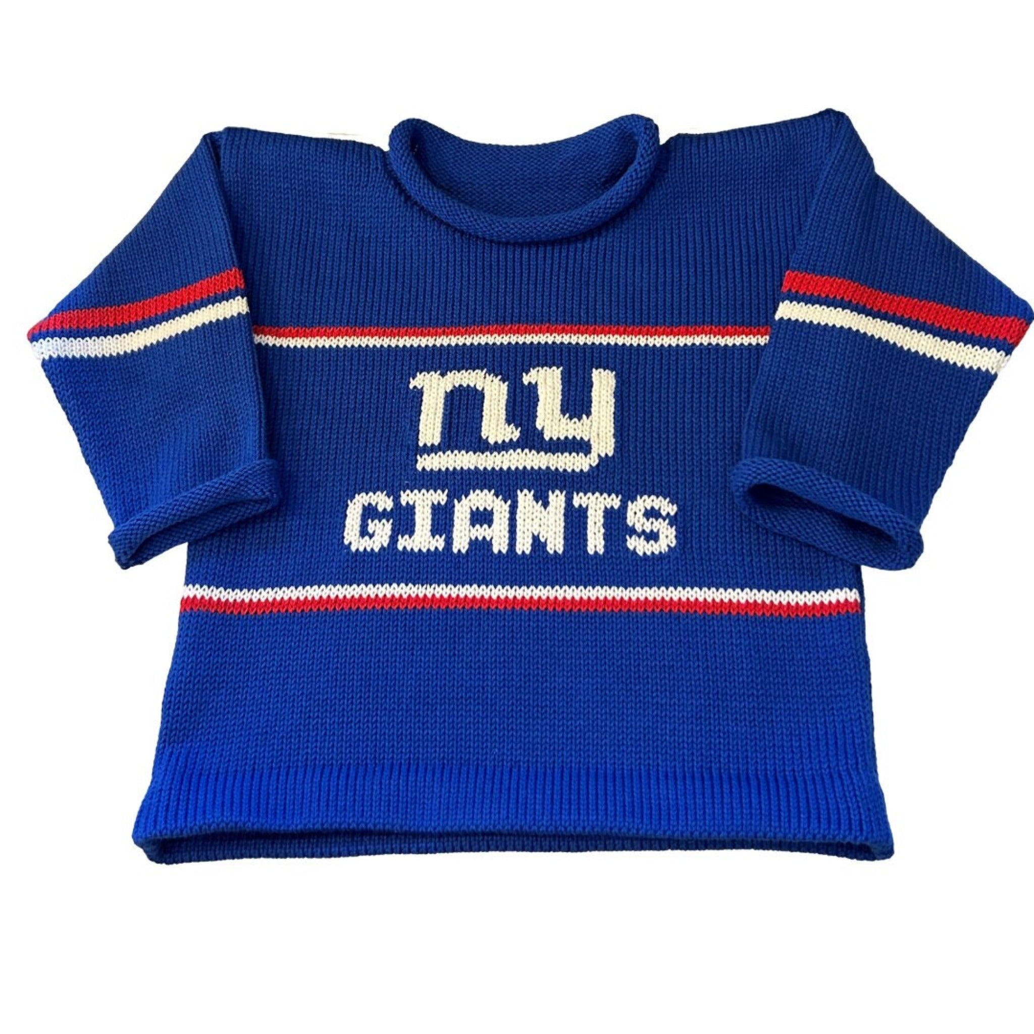 Custom NY Giants Team Spirit Sweater - Custom Knits for Baby