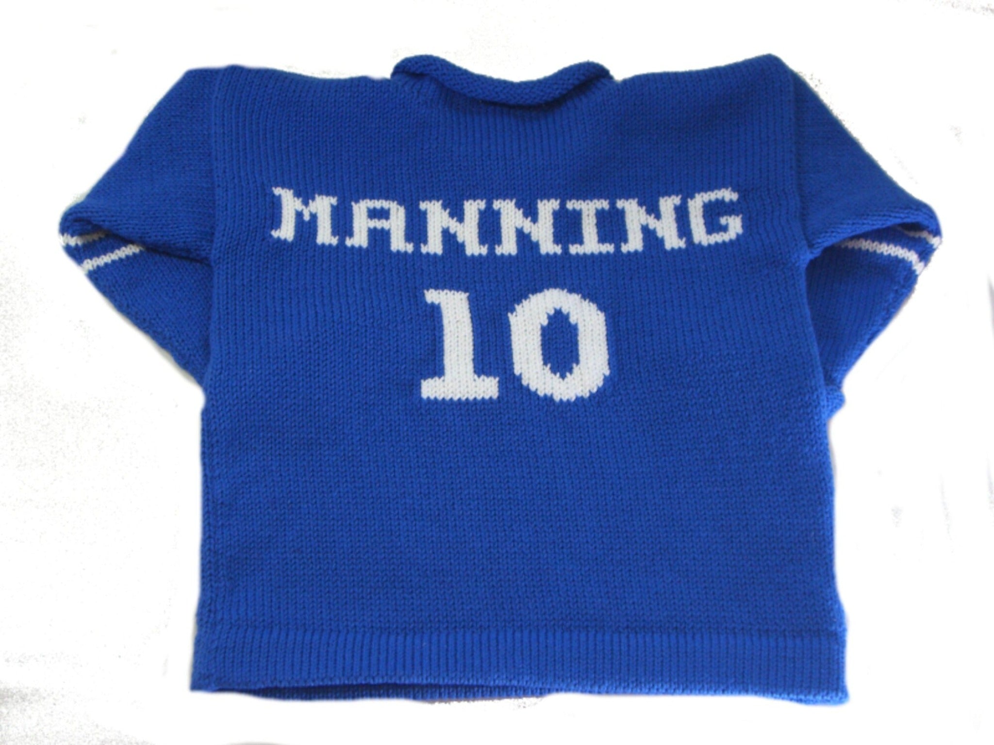 Custom NY Giants Team Spirit Sweater Custom Knits for Baby