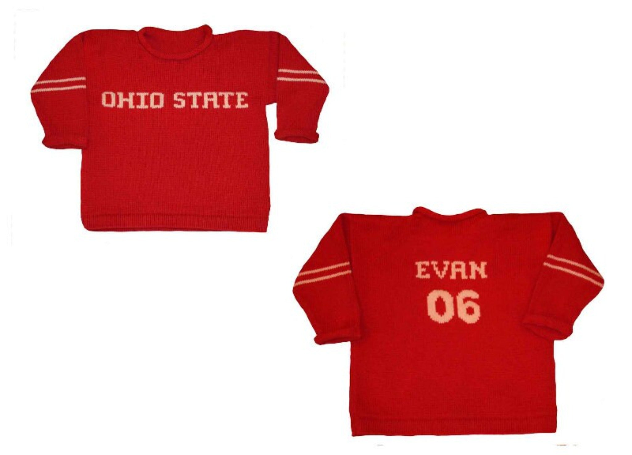 Custom Ohio State Alumni Sweater - Custom Knits for Baby