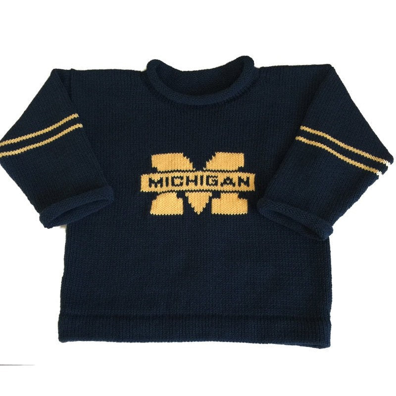 University of Michigan Alumni Sweater - Custom Knits for Baby