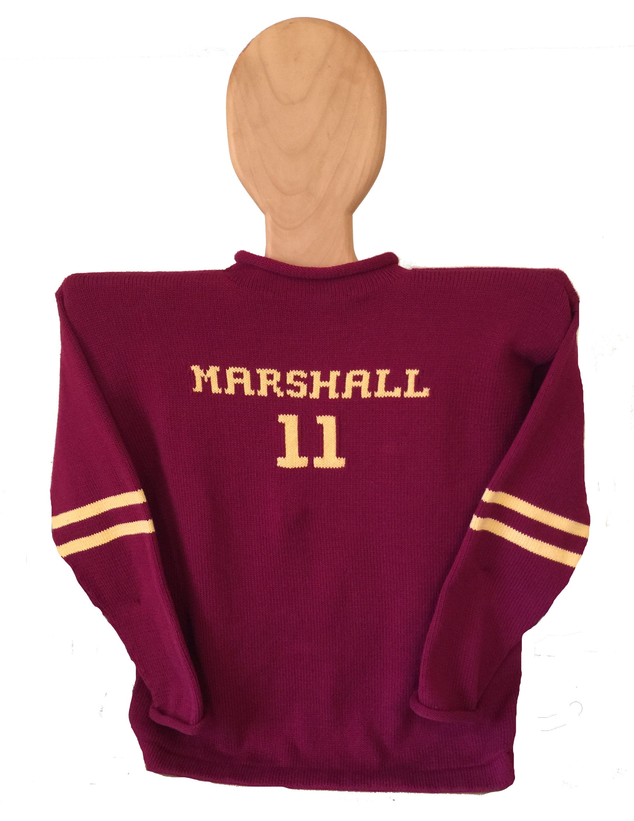 Personalized Adult Alumni or School Sweaters - Custom Knits for Baby