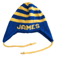 Striped Earflap Hat - Custom Knits for Baby