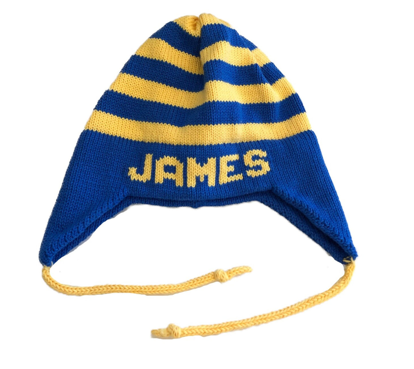 Striped Earflap Hat - Custom Knits for Baby