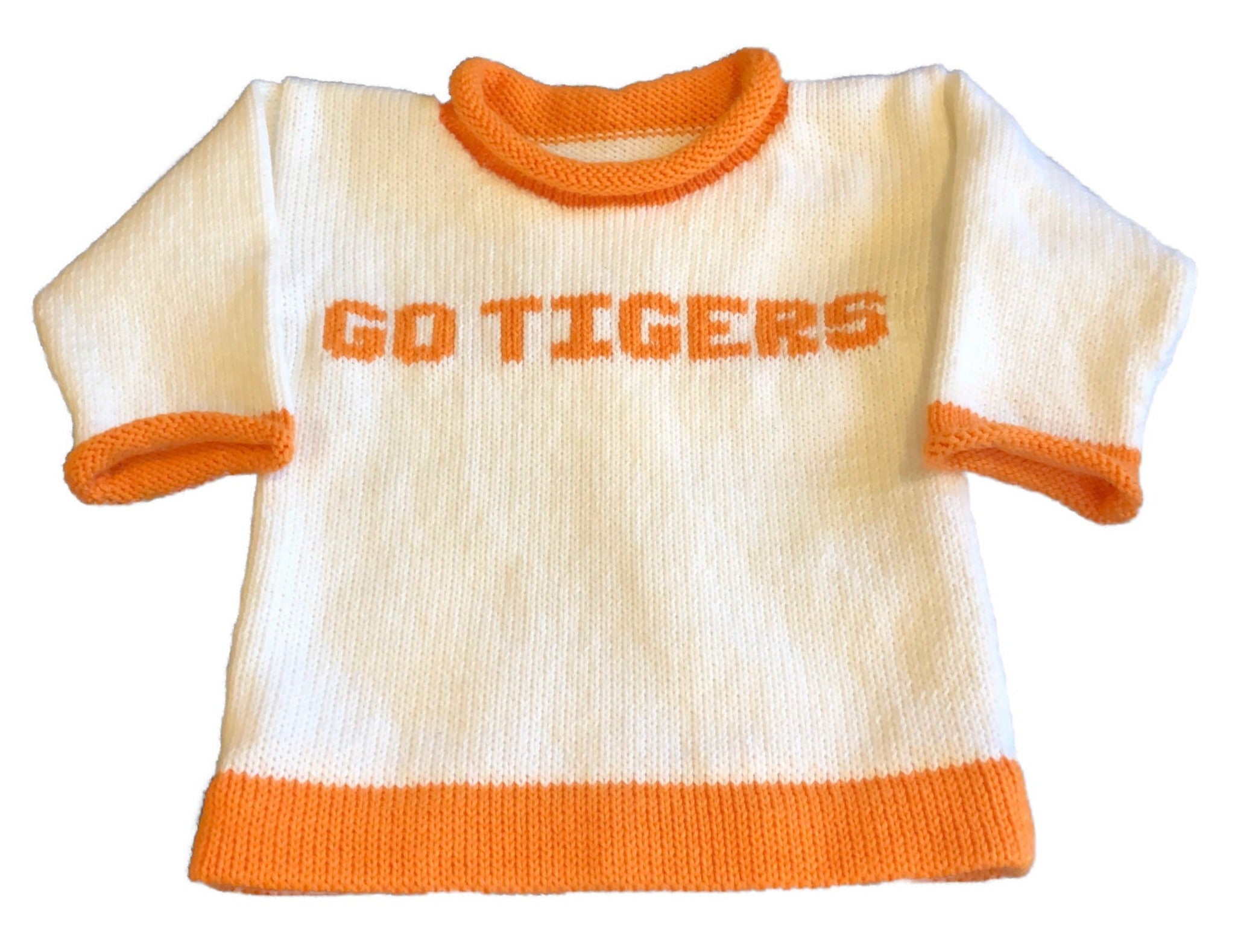 Two Color Personalized Name Pullover - Custom Knits for Baby