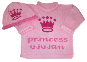 Our Little Princess Personalized Baby Layette Set - Custom Knits for Baby