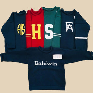 Personalized School Sweaters - Custom Knits for Baby