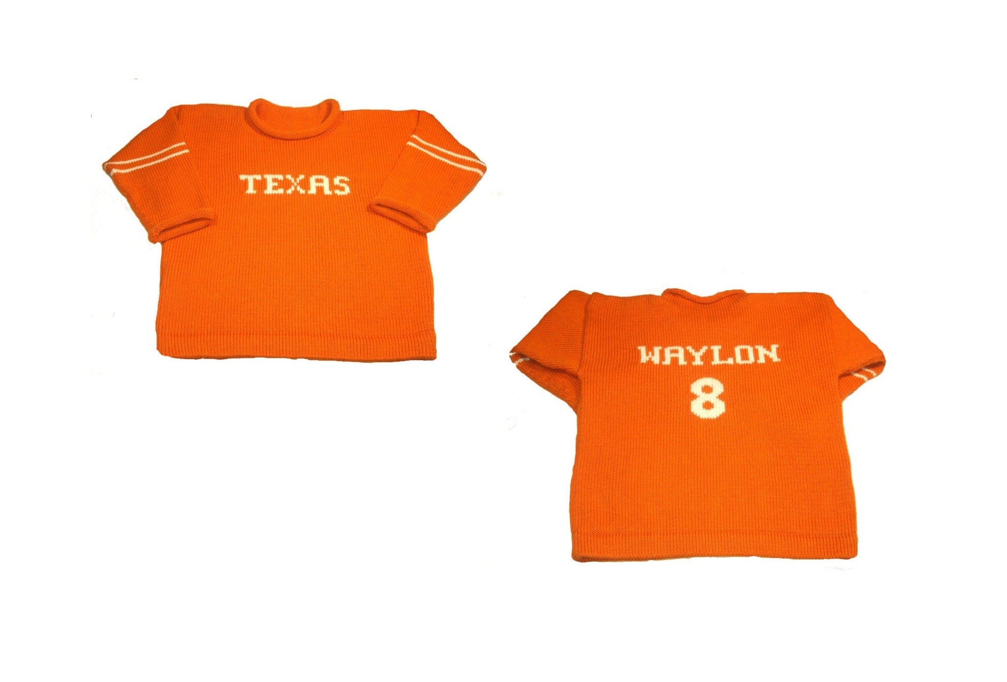 Custom Texas College Alumni Pullover - Custom Knits for Baby