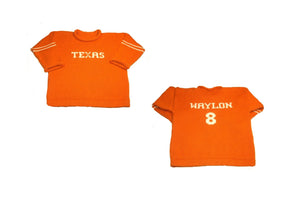 Custom Texas College Alumni Pullover - Custom Knits for Baby