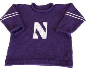 Northwestern Wildcats Alumni Sweater - Custom Knits for Baby