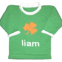 Personalized St. Patricks Day Shamrock Hat - Custom Knits for Baby