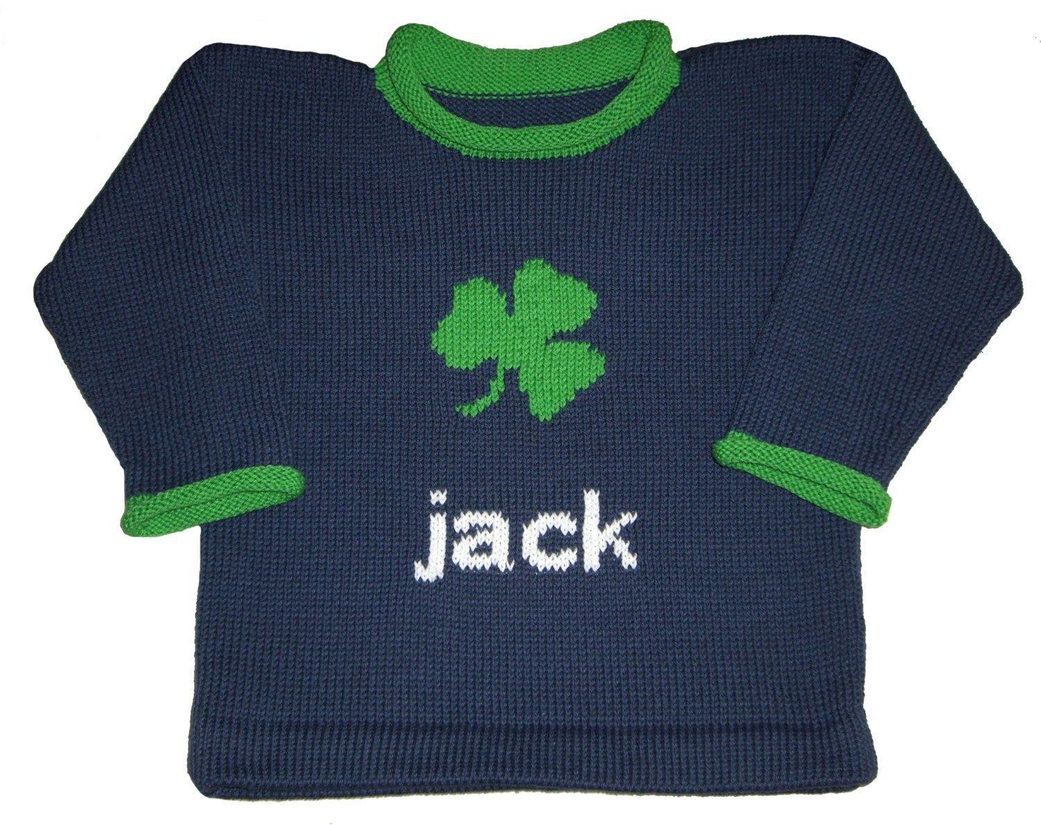 St. Patrick's Day Personalized Sweater for Children - Custom Knits for Baby