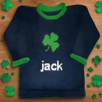 Personalized St. Patrick's Day Sweater - Custom Knits for Baby