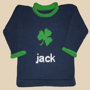 Personalized St. Patrick's Day Sweater - Custom Knits for Baby