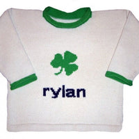 Personalized St. Patrick's Day Sweater - Custom Knits for Baby