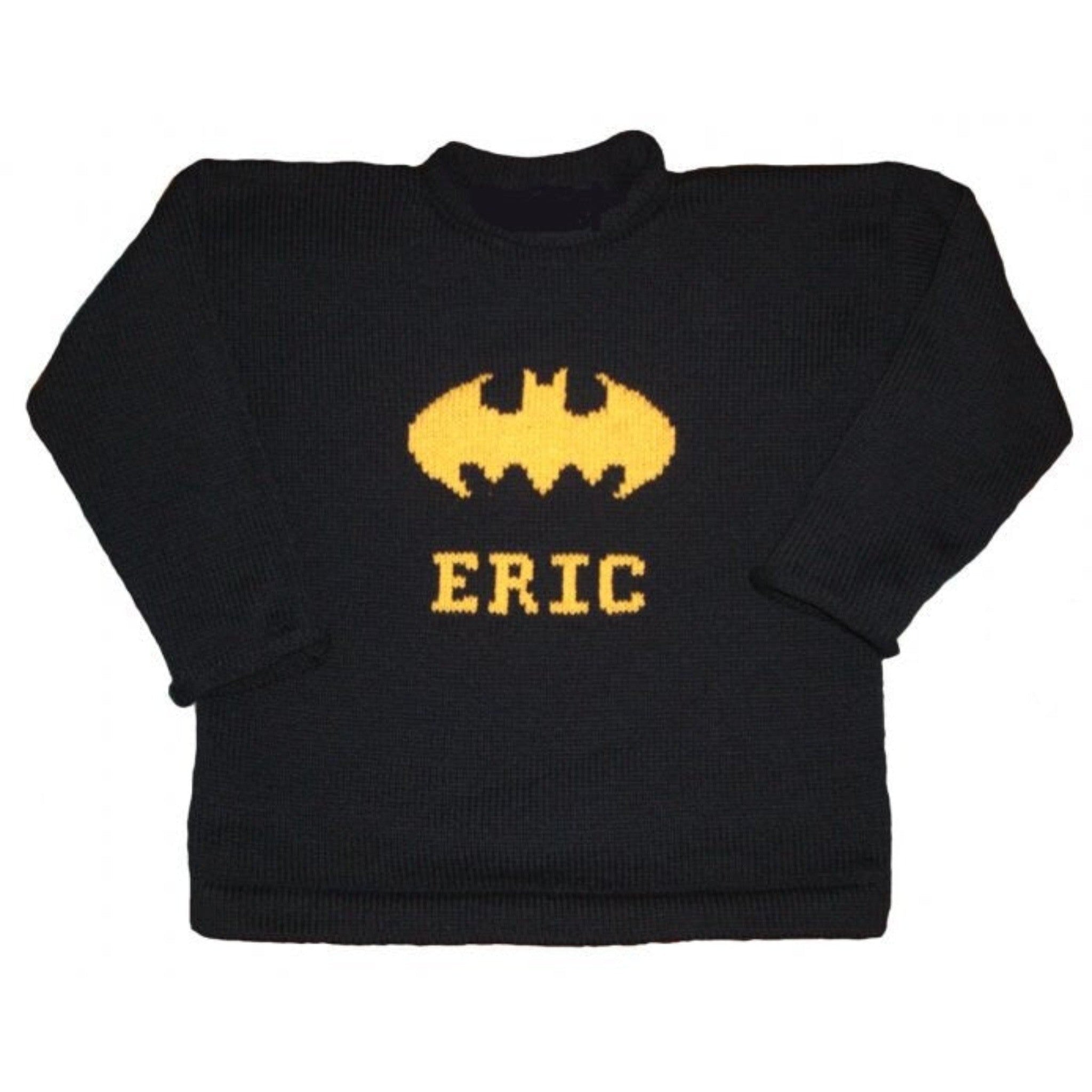 Personalized Super Hero Sweater - Custom Knits for Baby