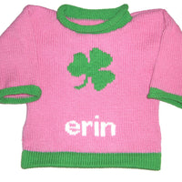 St. Patrick's Day Personalized Sweater for Children - Custom Knits for Baby
