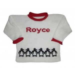 Holiday Penguin Sweater - Custom Knits for Baby