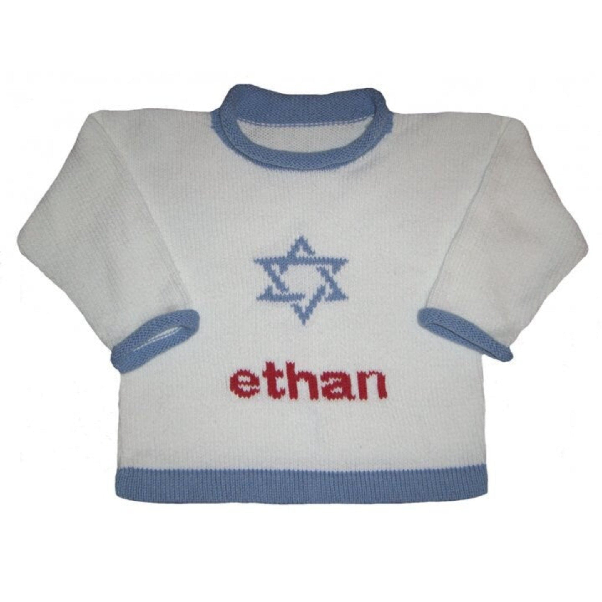 Personalized Hannukah Sweater for Children - Custom Knits for Baby