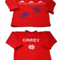 Downhill Racer Ski Sweater Personalized - Custom Knits for Baby