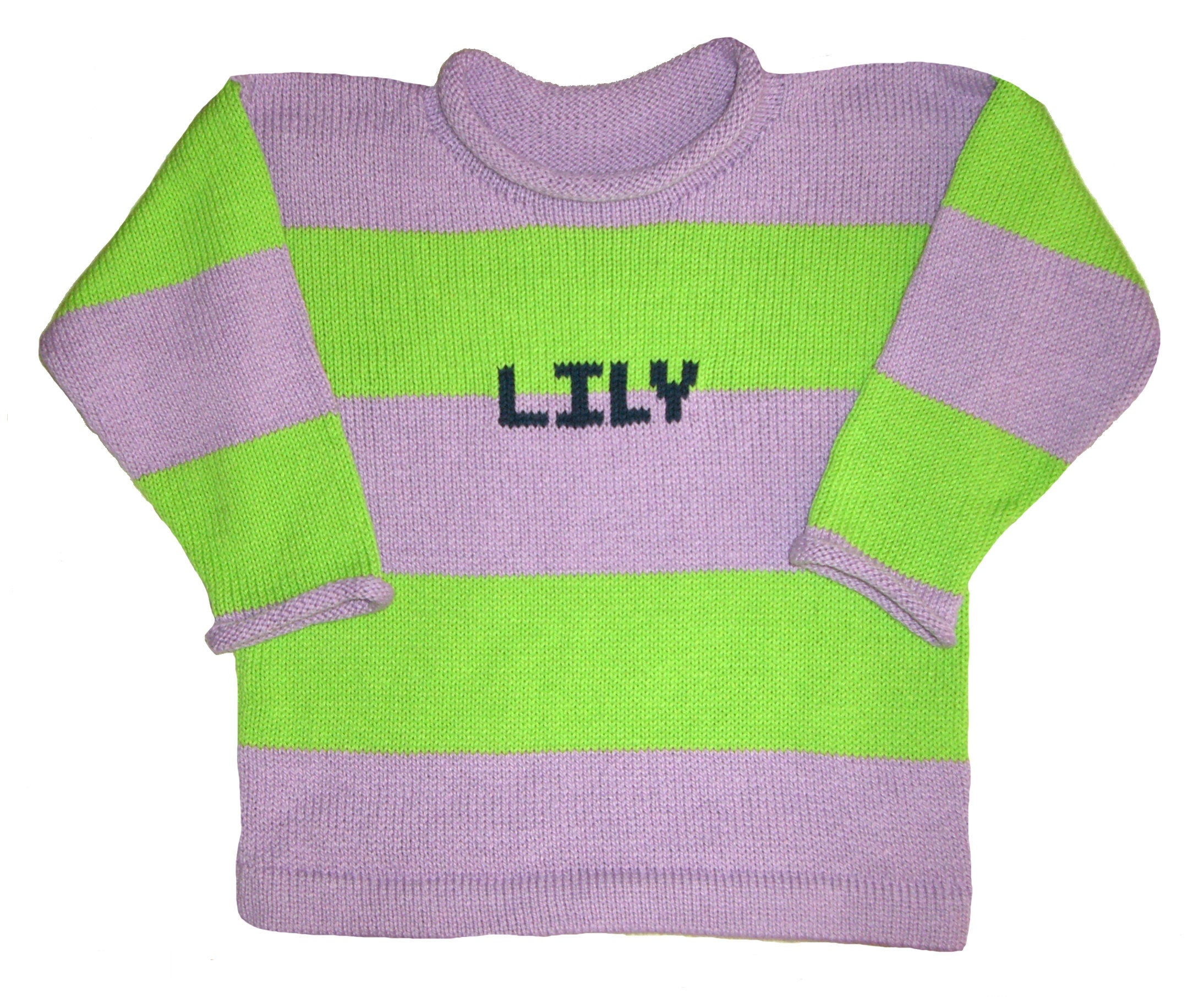 Rugby Striped Name Sweater - Custom Knits for Baby