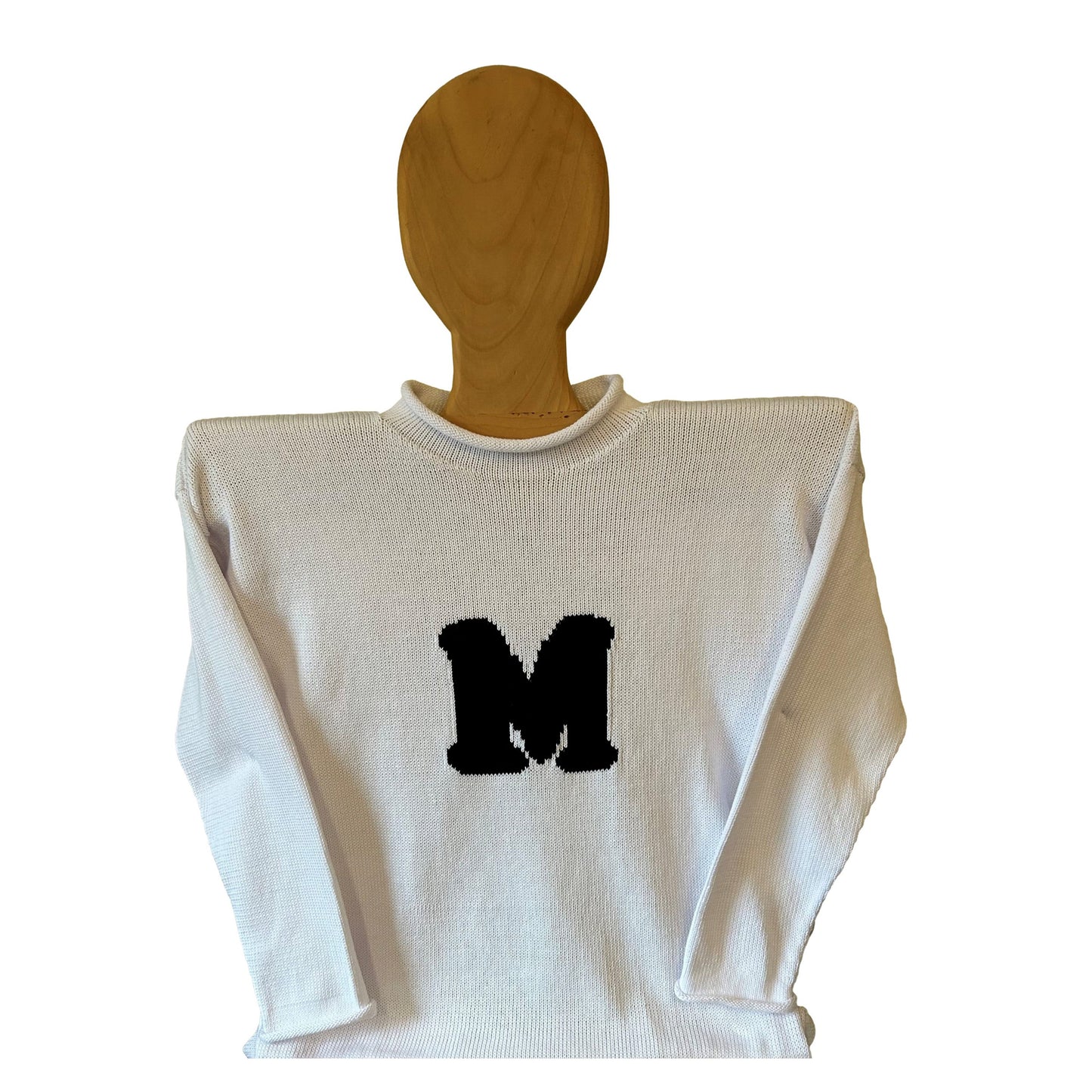 Letterman Initial Sweater for Adults - Custom Knits for Baby