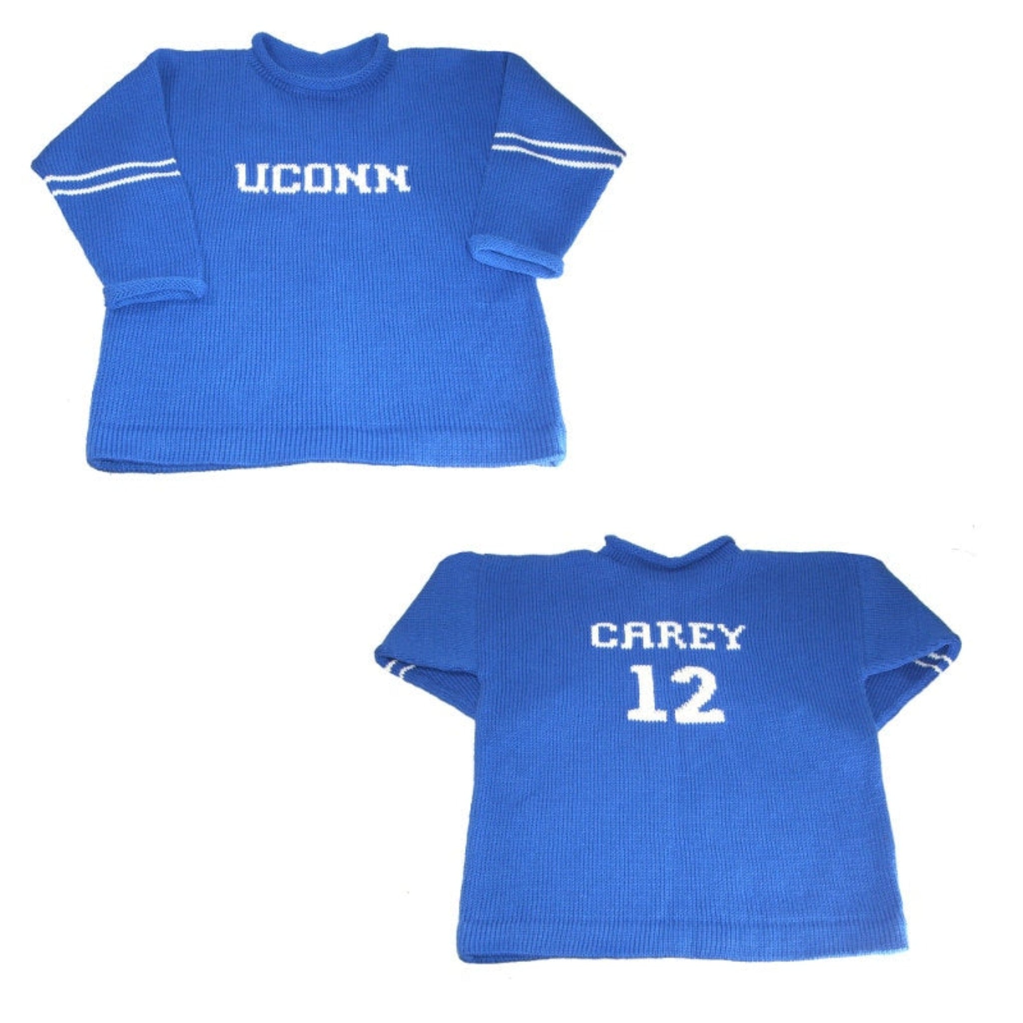 Uconn Huskies Alumni Pullover for Children - Custom Knits for Baby